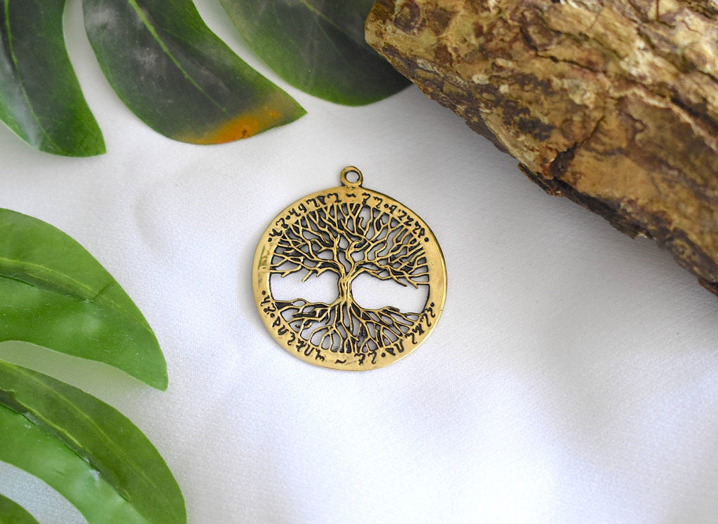 Celtic Tree Of Life 92.5 Sterling Silver Pewter Brass Necklace Pendant Jewelry