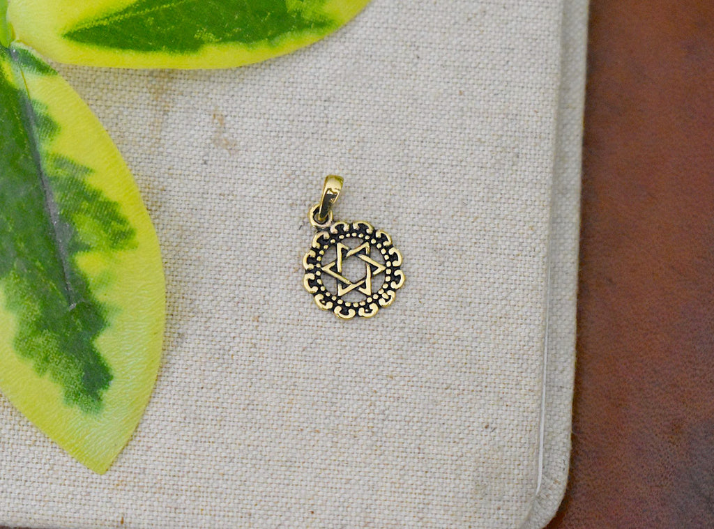 Star Of David 92.5 Sterling Silver Brass Pewter Charm Necklace Pendant Jewelry
