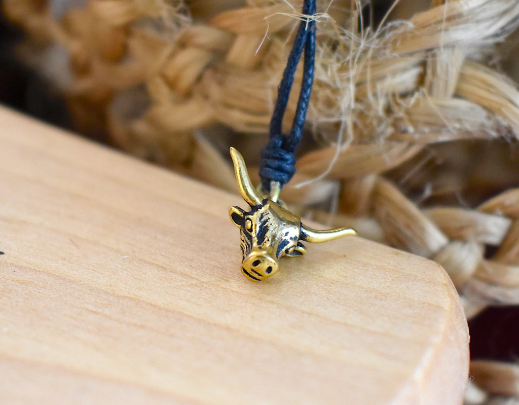 Texas Longhorn 92.5 Sterling Silver Pewter Brass Charm Necklace Pendant Jewelry