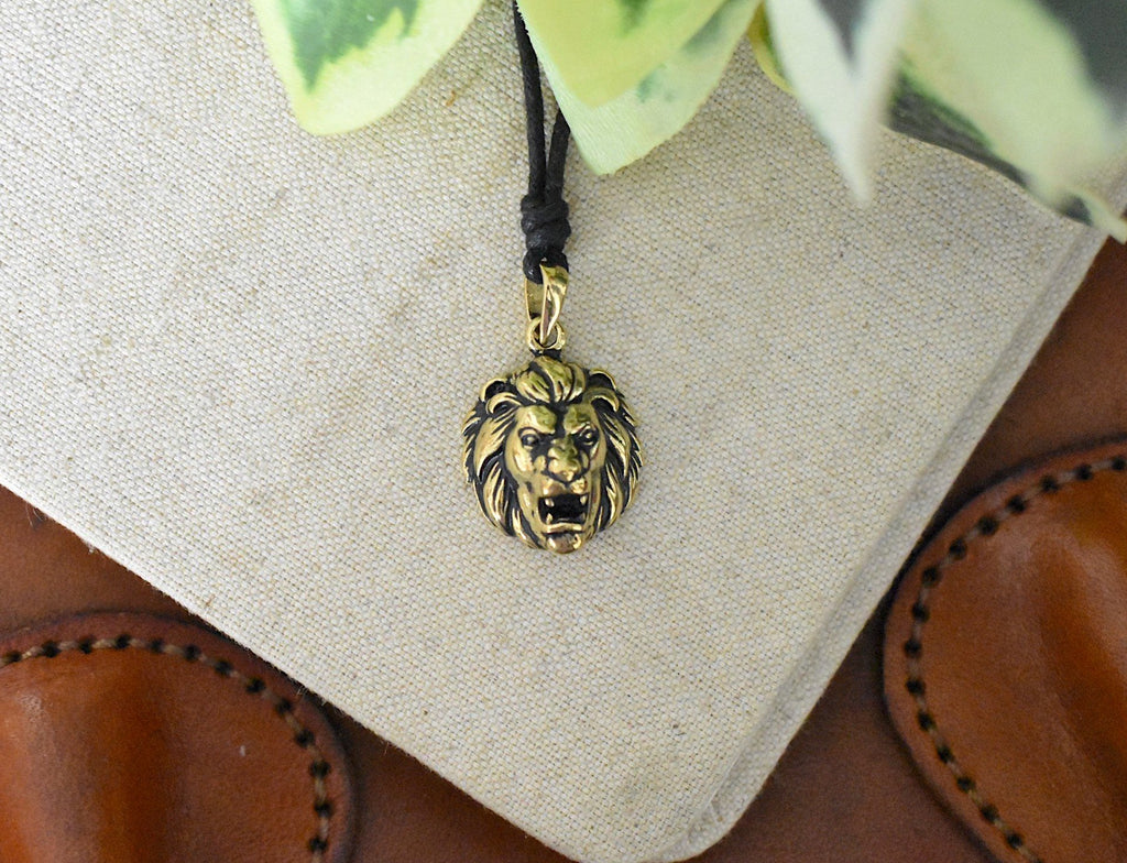 Lion Of Judah Leo 92.5 Sterling Silver Pewter Brass Necklace Pendant Jewelry