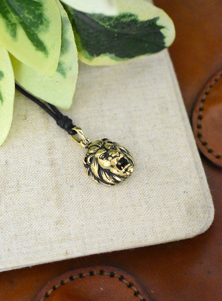 Lion Of Judah Leo 92.5 Sterling Silver Pewter Brass Necklace Pendant Jewelry