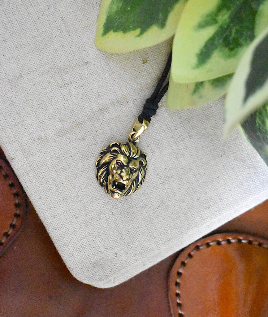 Lion Of Judah Leo 92.5 Sterling Silver Pewter Brass Necklace Pendant Jewelry