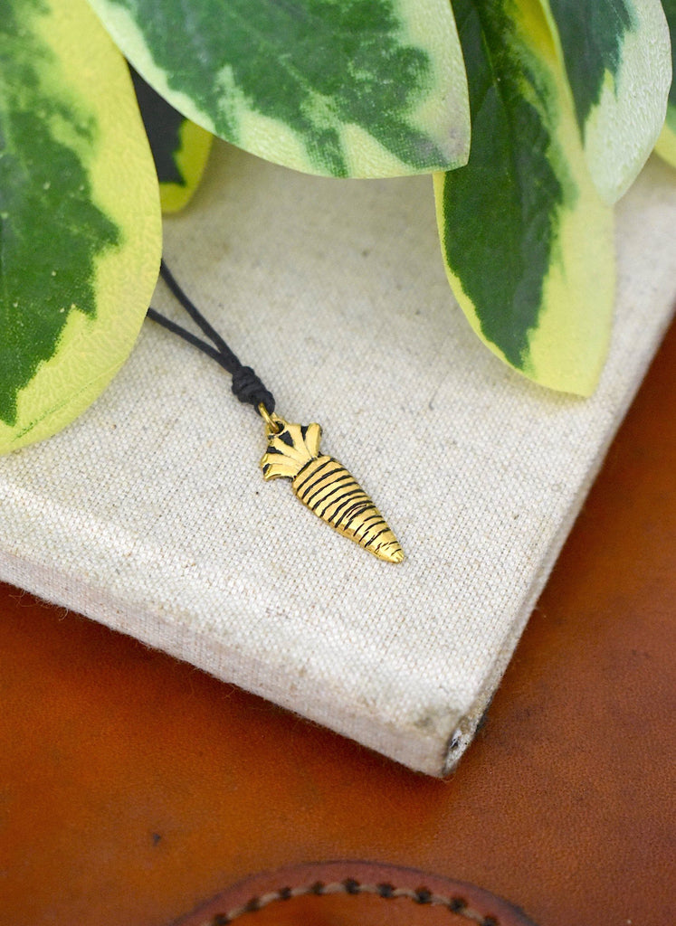 Smiling Carrot Silver Pewter Gold Brass Charm Necklace Pendant Jewelry