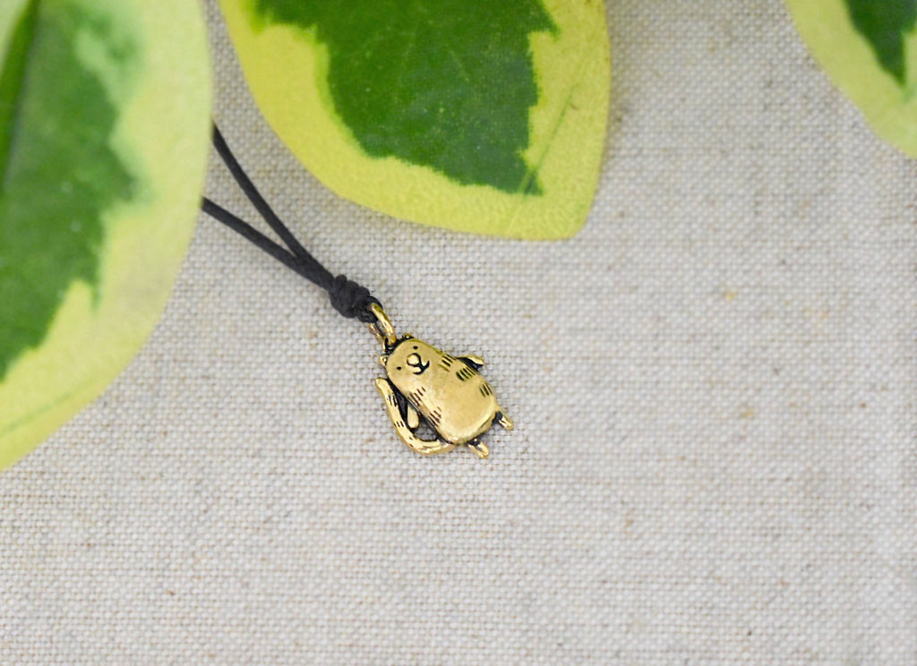 Smiling Chubby Cat Size M & S Silver Pewter Gold Brass Necklace Pendant Jewelry