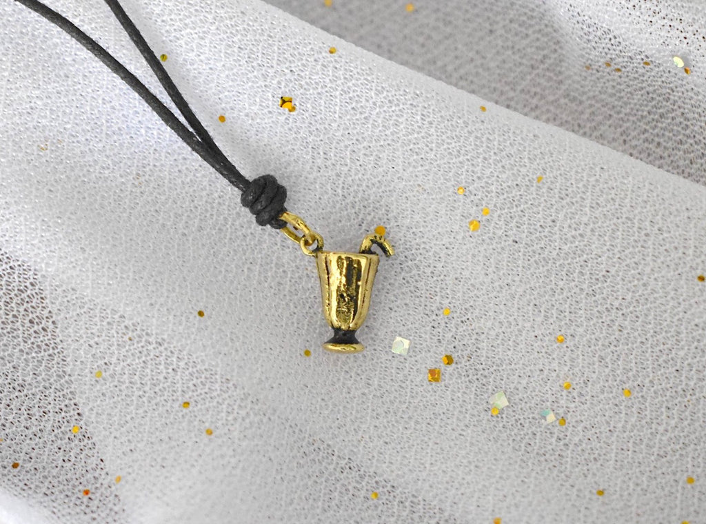 Cute Smoothies Silver Pewter Gold Brass Necklace Pendant Jewelry