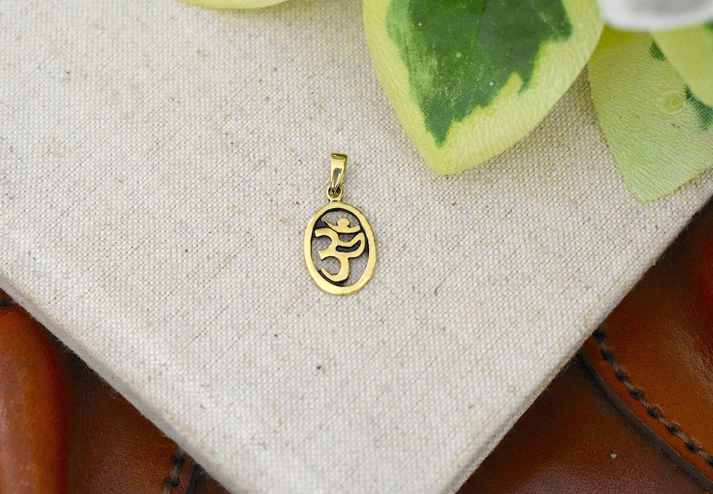 New Hindu Om Ohm 92.5 Sterling Silver Pewter Charm Necklace Pendant Jewelry