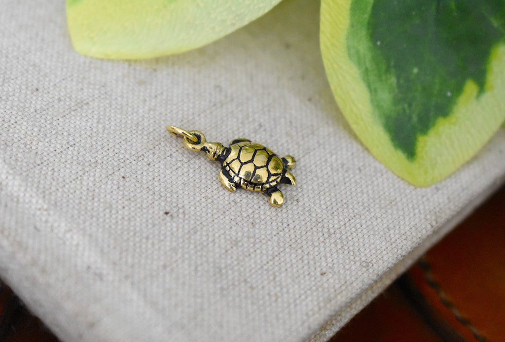 Turtle Tortoise Wildlife 92.5 Sterling Silver Necklace Pendant