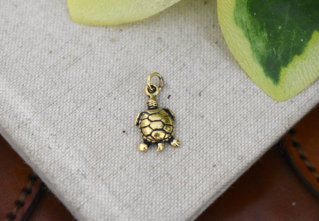 Turtle Tortoise Wildlife 92.5 Sterling Silver Necklace Pendant