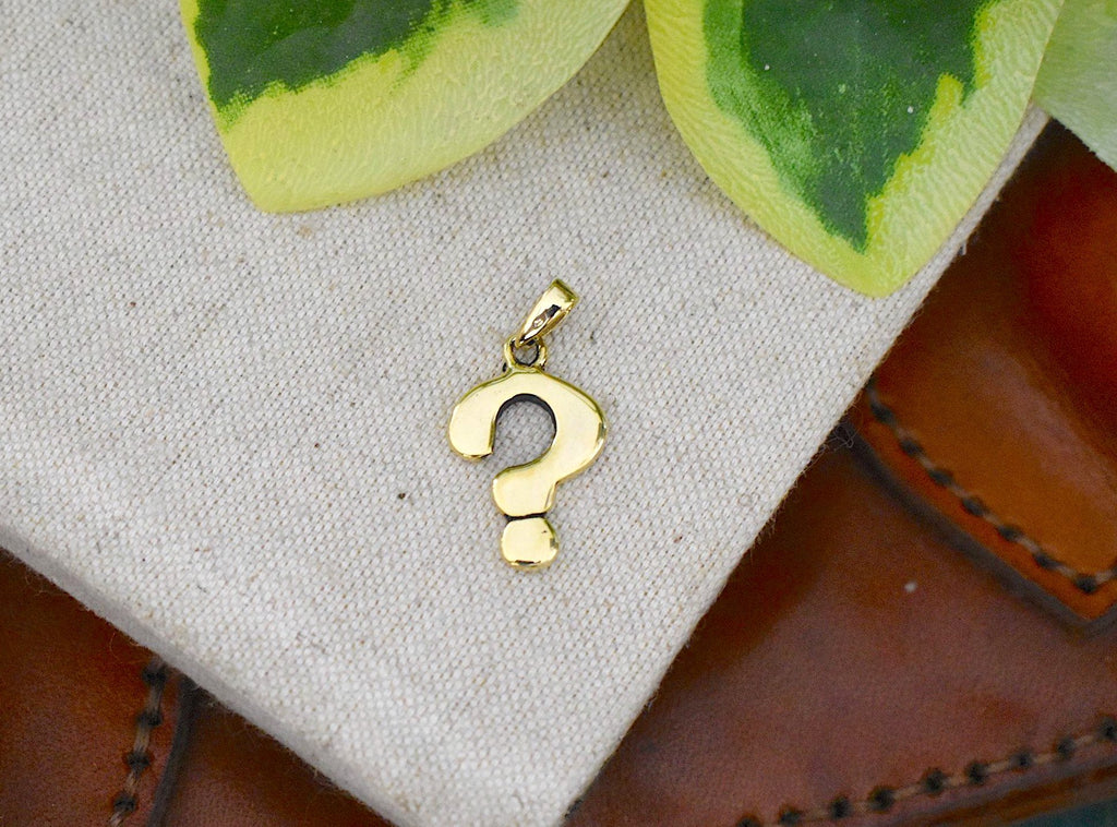Question Mark 92.5 Sterling Silver Charm Necklace Pendant Jewelry