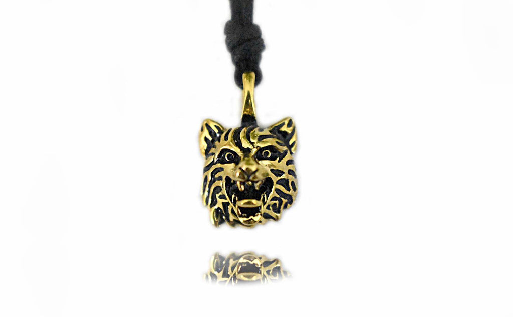 Wolf Head Dog Sterling Silver Pewter Gold Brass Charm Necklace Pendant Jewelry