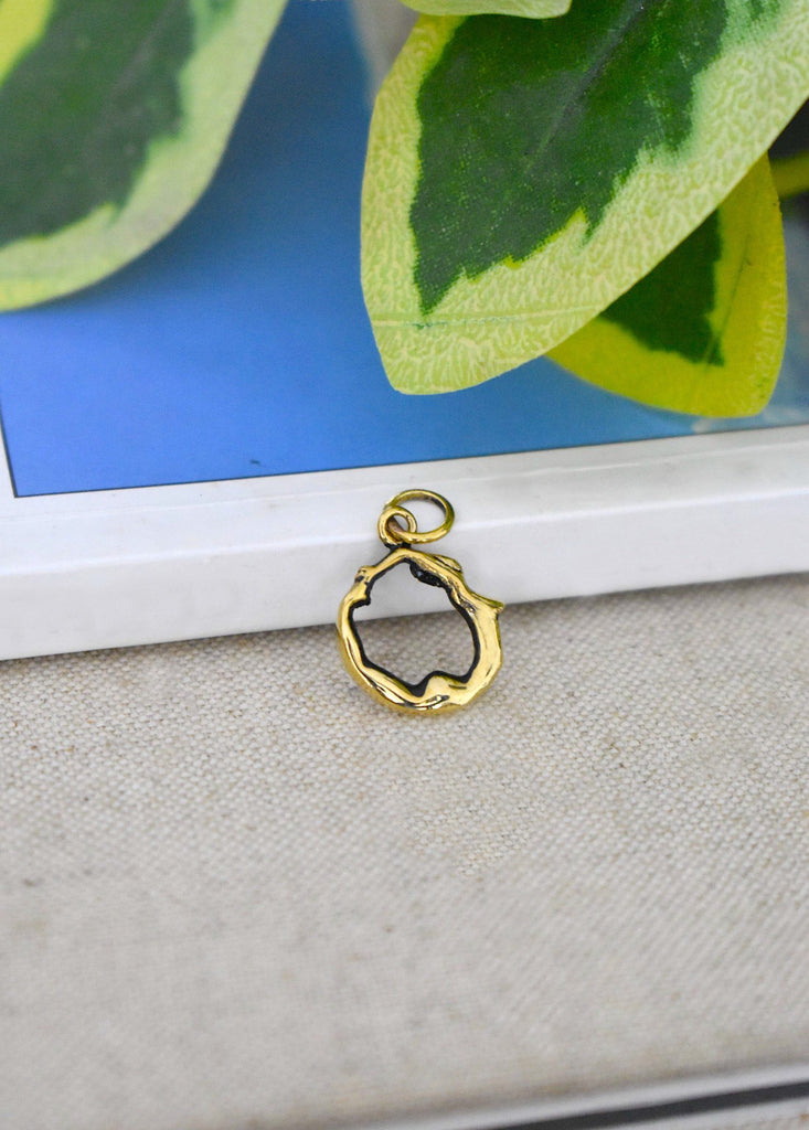 Yoga Pose 92.5 Sterling Silver Gold Brass Charm Necklace Pendant Jewelry