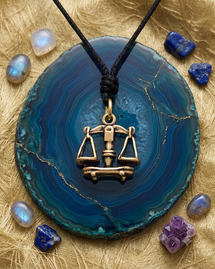 Astrology Gold Brass Sterling Silver Charm Necklace Pendant Horoscope Zodiac