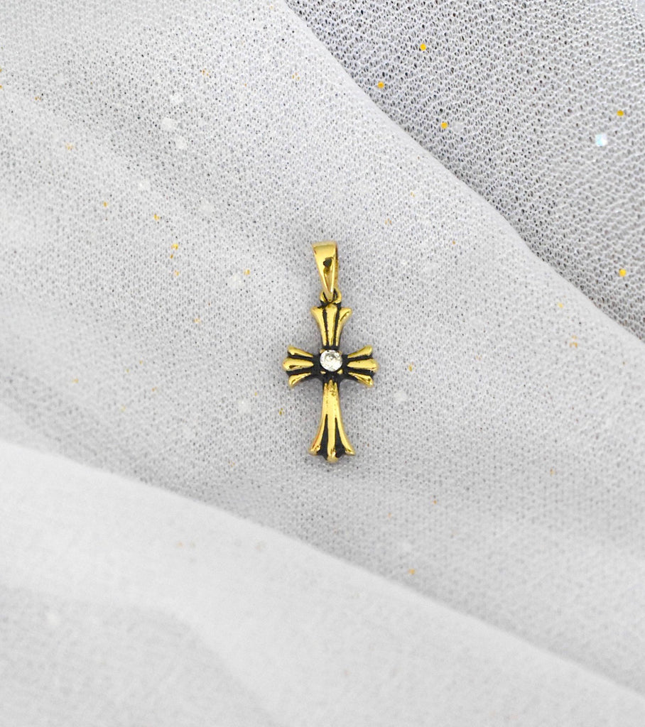 Celtic Cross Templars Silver Pewter Gold Brass Charm Necklace Pendant Jewelry