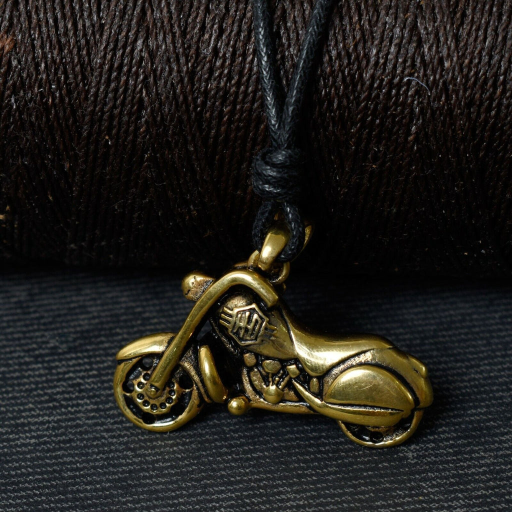 Supersport Motorcycles 925 Sterling Silver Brass Motor Bike Pendant Necklace Jewelry