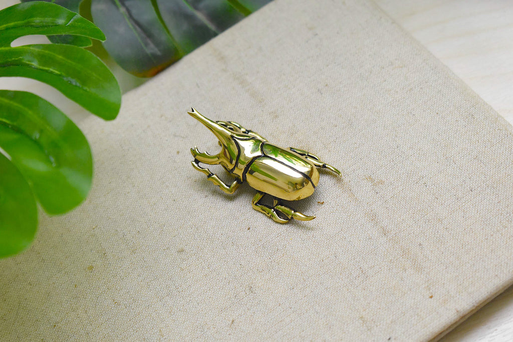 Hercules Maybug 925 Sterling Silver Gold Brass Charm Necklace Pendant Jewelry