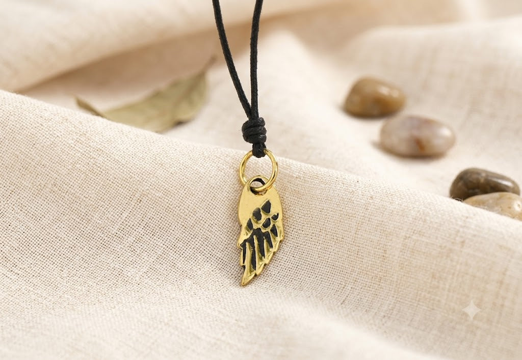 Wing Of An Angel Sterling Silver Brass Pewter Silver Charm Necklace Pendant Jewelry