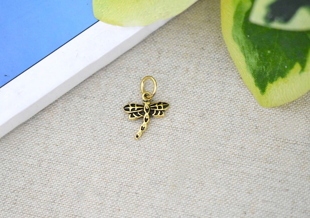 New Lovely Dragonfly Sterling Silver Brass Pewter Charm Necklace Pendant Jewelry