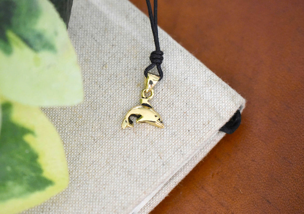 New Handmade Dolphin Sterling-Silver Pewter Brass Necklace Pendent Jewelry