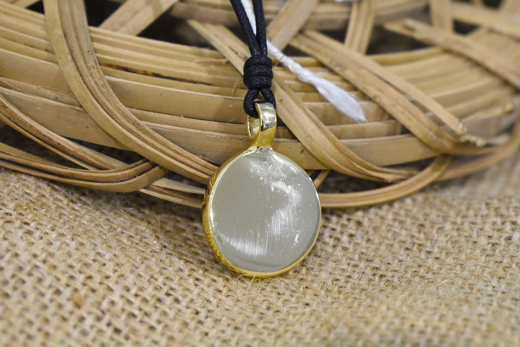 Baby Foot Feet Golden Brass Charm Necklace Pendant Jewelry