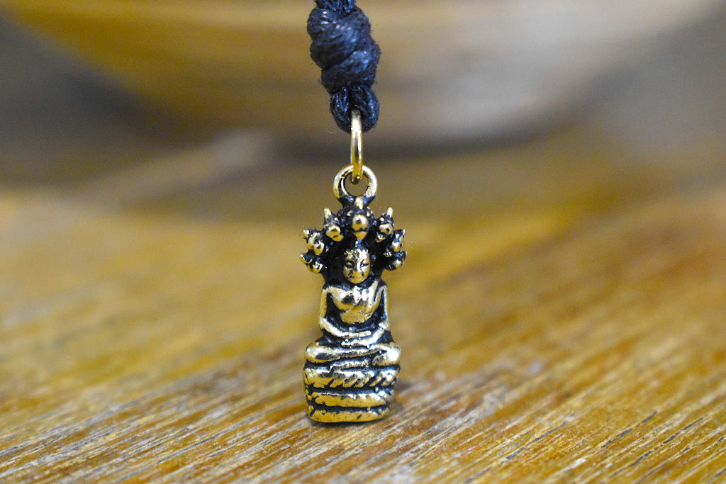 Seven Days Of The Week Buddha Sterling-silver Pewter Brass Charm Necklace Pendant Jewelry