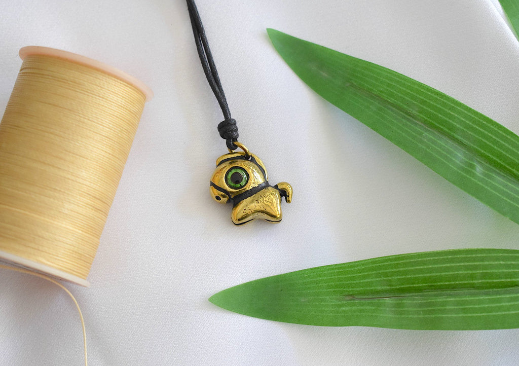 Cute Little Horse 92.5 Sterling Silver Gold Brass Charm Pendant Necklace