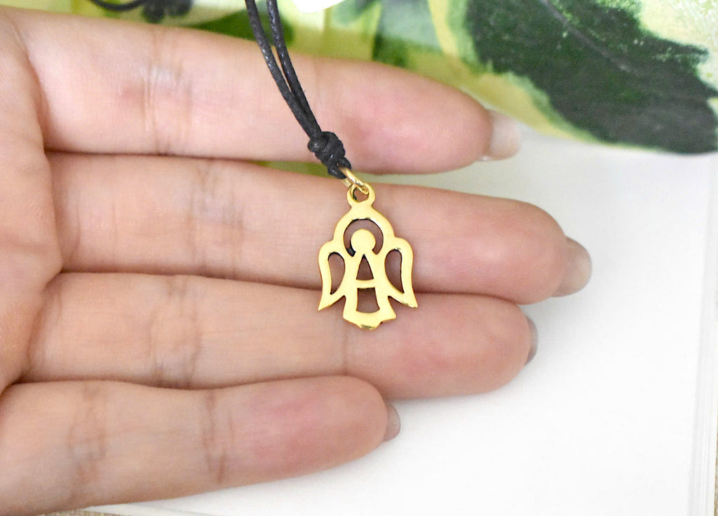 Symbol Angel Sterling Silver Pewter Gold Brass Necklace Pendent Jewelry