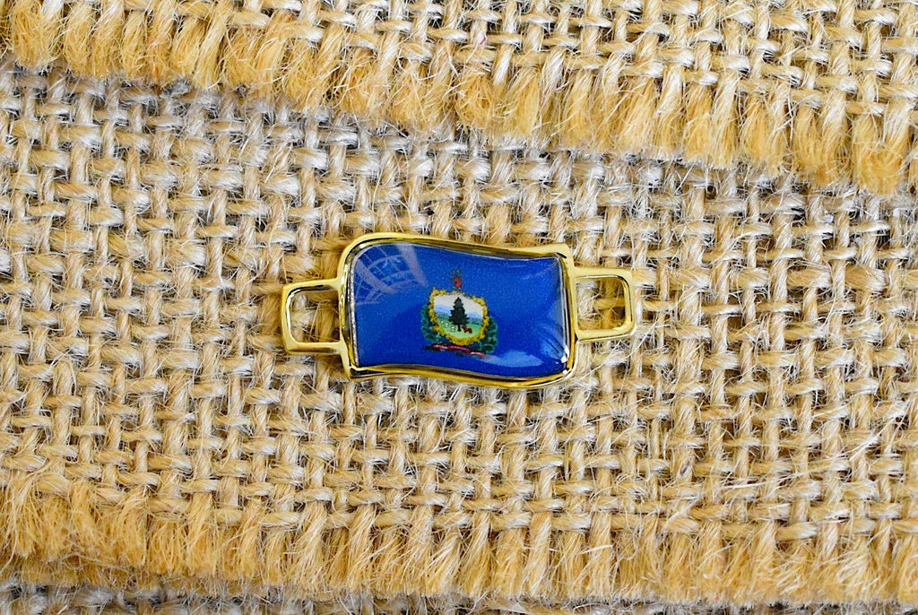 50 States In United State Flag Shoe Lace Keeper Union Worker Charm Work Boots