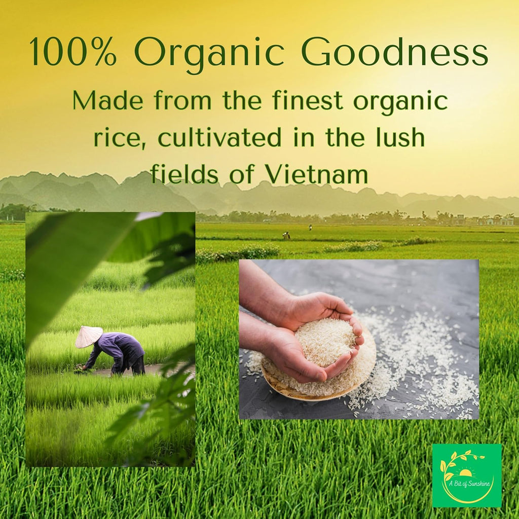 Organic Vietnamese Rice Paper Wrappers Gluten-Free, Vegan, Halal (22cm) 200G