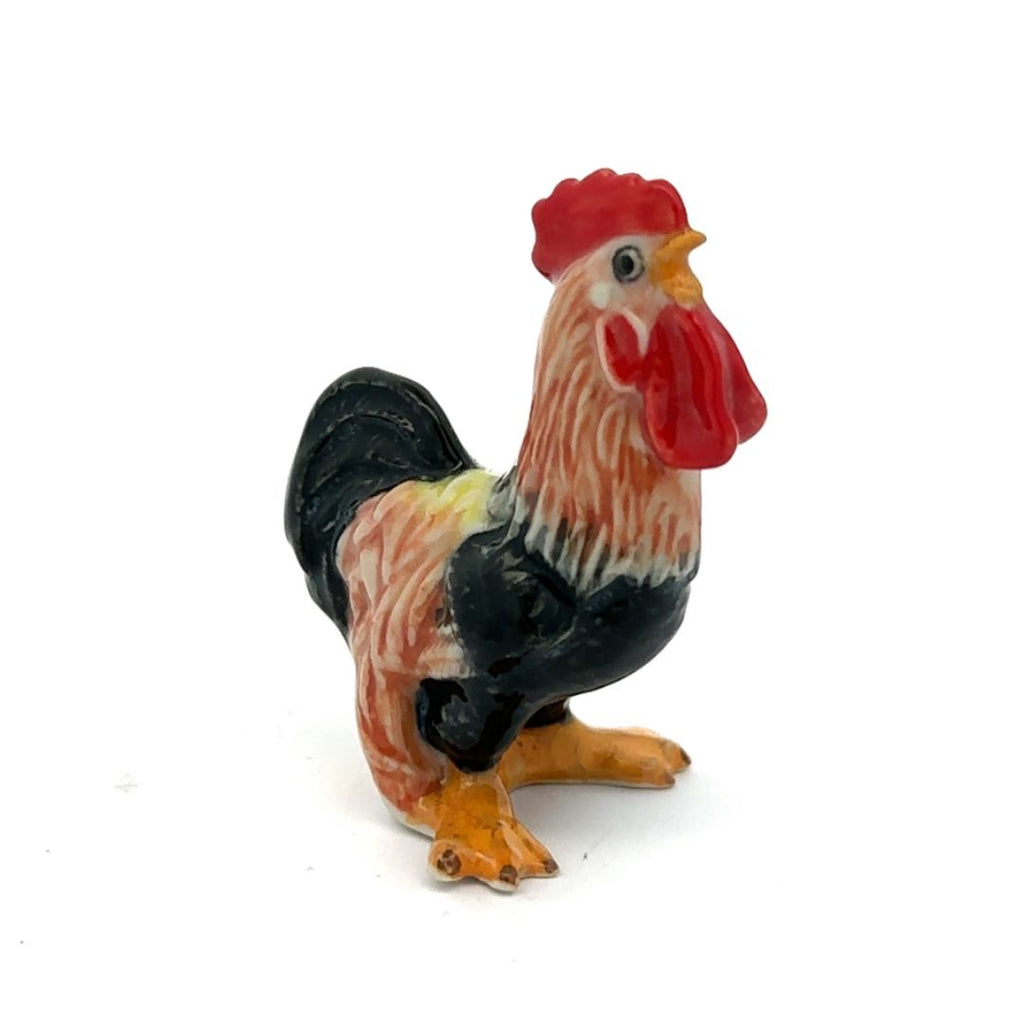 Hen & Rooster Ceramic Chicken Figurine Delightful Decorative Collectible Home Decor