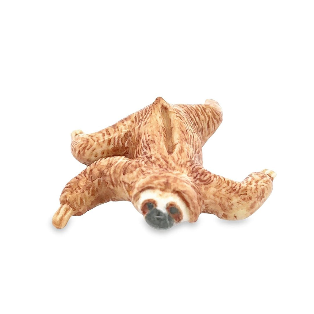 Cute Slow Sloths Ceramic Figurine Hand Made Painted Ceramic Animals Decorative