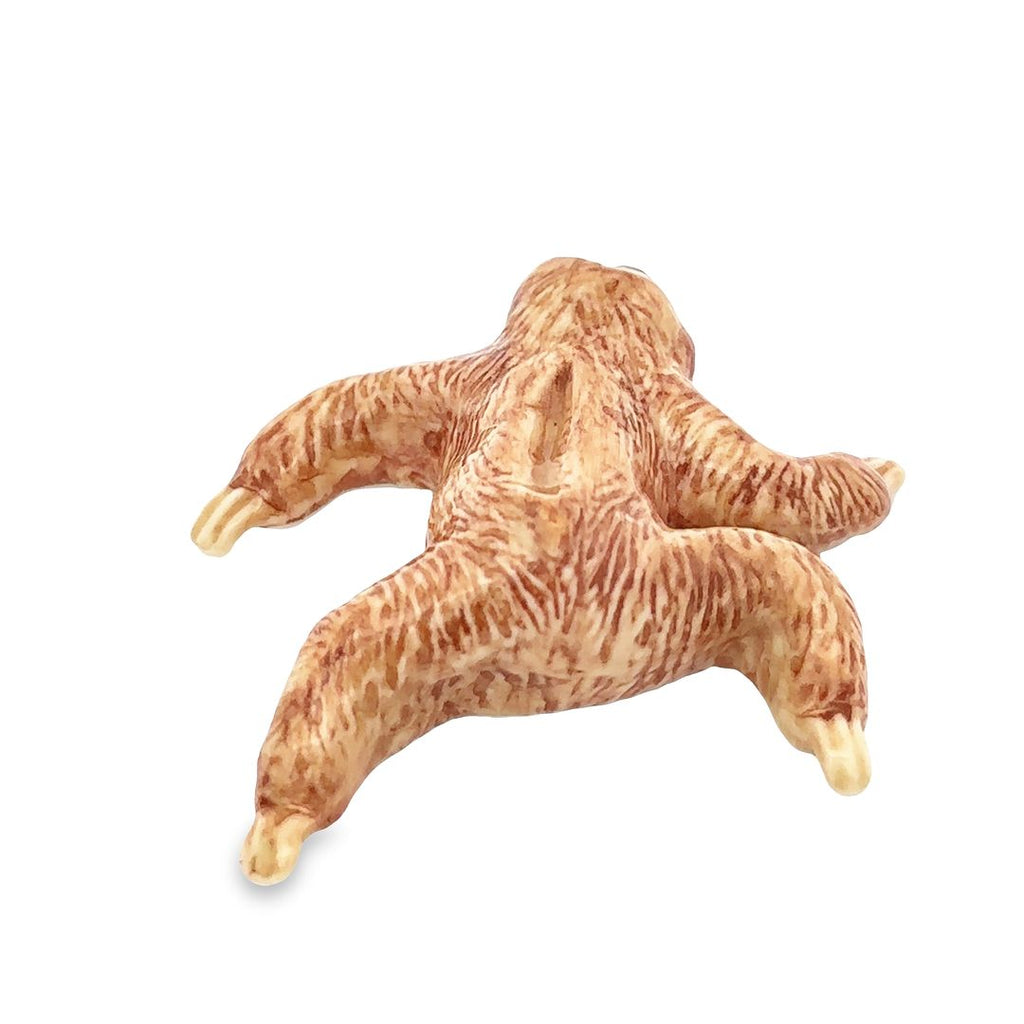 Cute Slow Sloths Ceramic Figurine Hand Made Painted Ceramic Animals Decorative