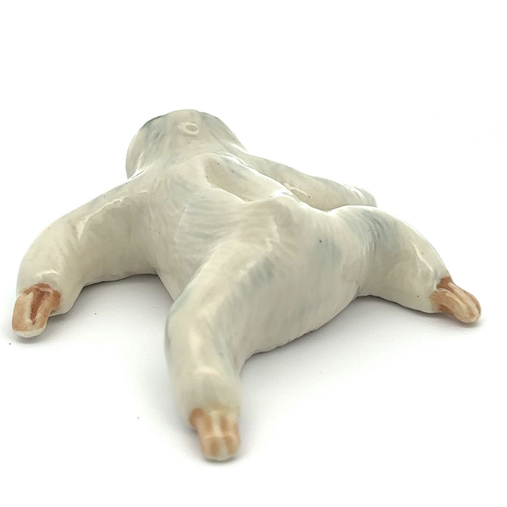 Cute Slow Sloths Ceramic Figurine Hand Made Painted Ceramic Animals Decorative