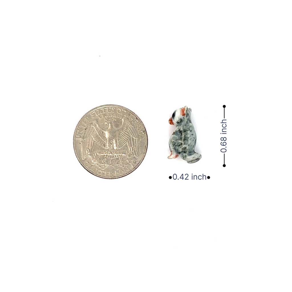 Adorable Mini Ceramic Animal Figurine – Porcelain Miniature Collectible Decor