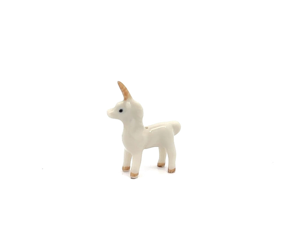 Adorable Mini Ceramic Animal Figurine – Porcelain Miniature Collectible Decor