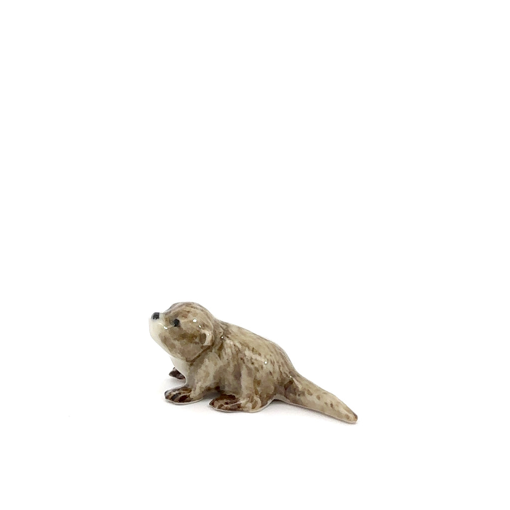 Adorable Mini Ceramic Animal Figurine – Porcelain Miniature Collectible Decor