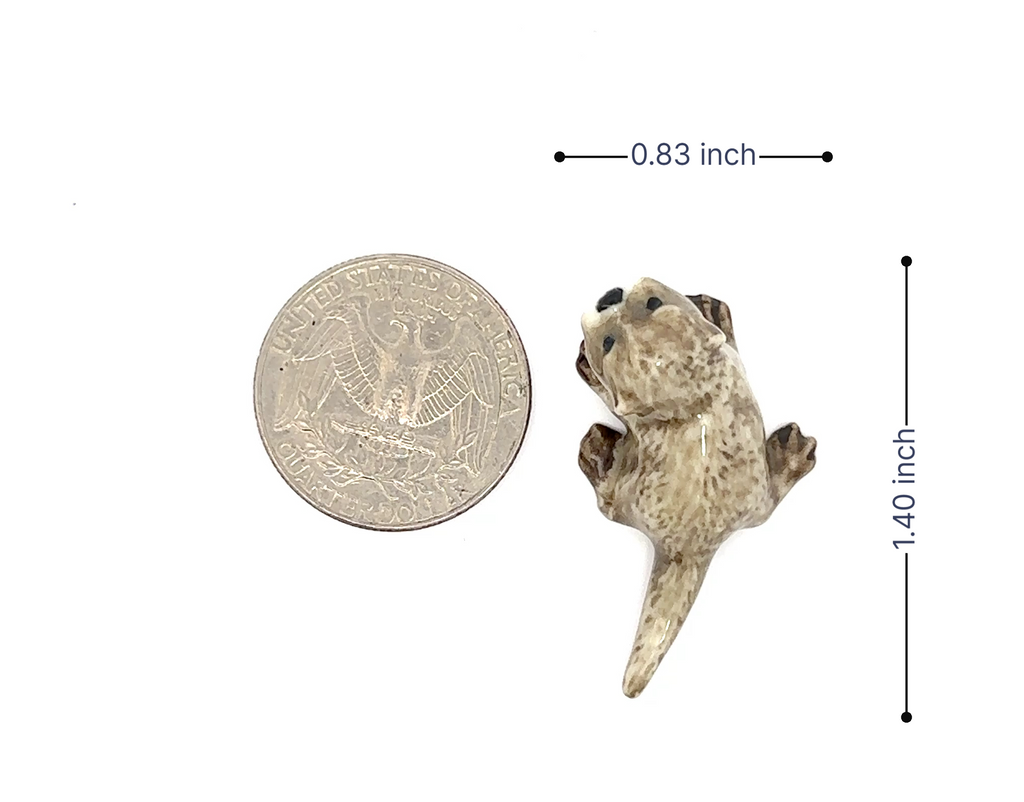 Adorable Mini Ceramic Animal Figurine – Porcelain Miniature Collectible Decor