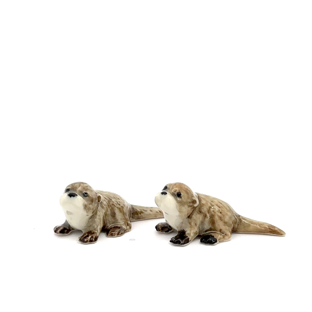 Adorable Mini Ceramic Animal Figurine – Porcelain Miniature Collectible Decor