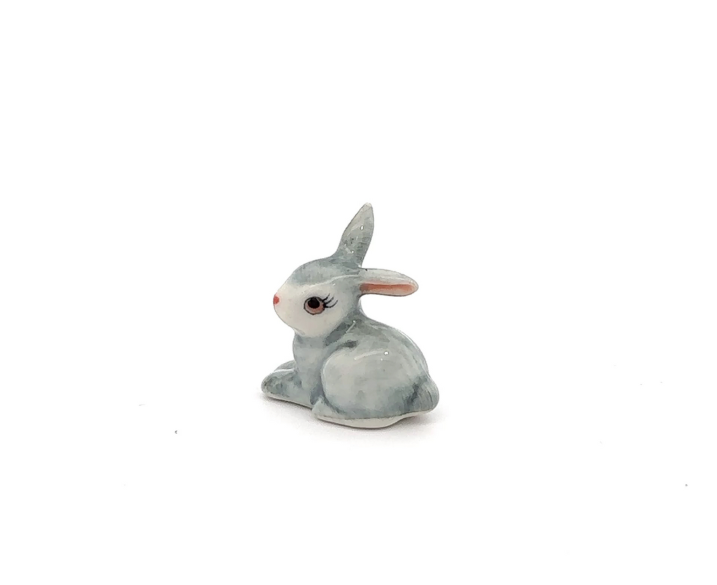 Adorable Mini Ceramic Animal Figurine – Porcelain Miniature Collectible Decor