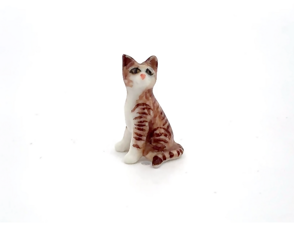 Adorable Mini Ceramic Animal Figurine – Porcelain Miniature Collectible Decor