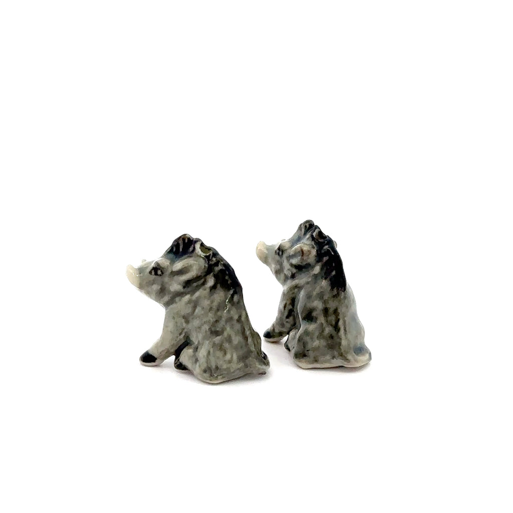 Adorable Mini Ceramic Animal Figurine – Porcelain Miniature Collectible Decor
