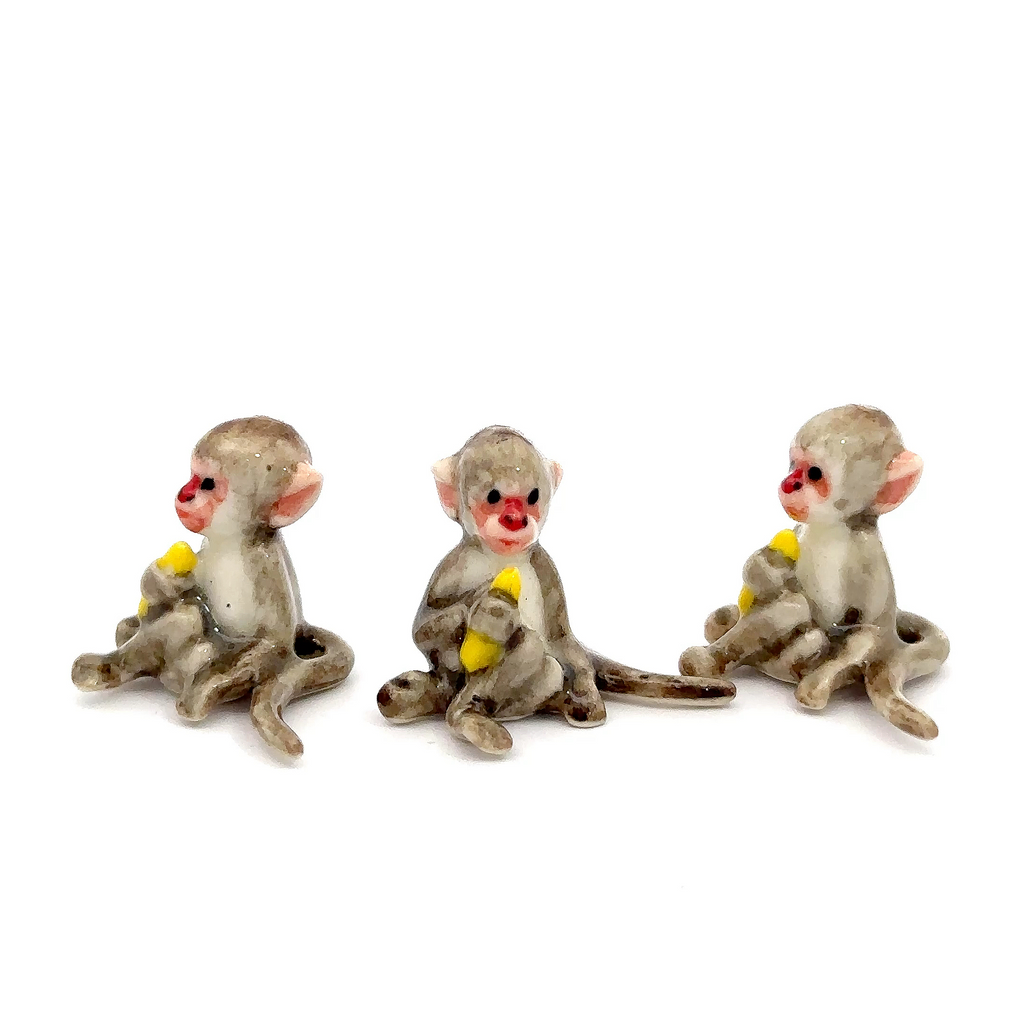 Adorable Mini Ceramic Animal Figurine – Porcelain Miniature Collectible Decor