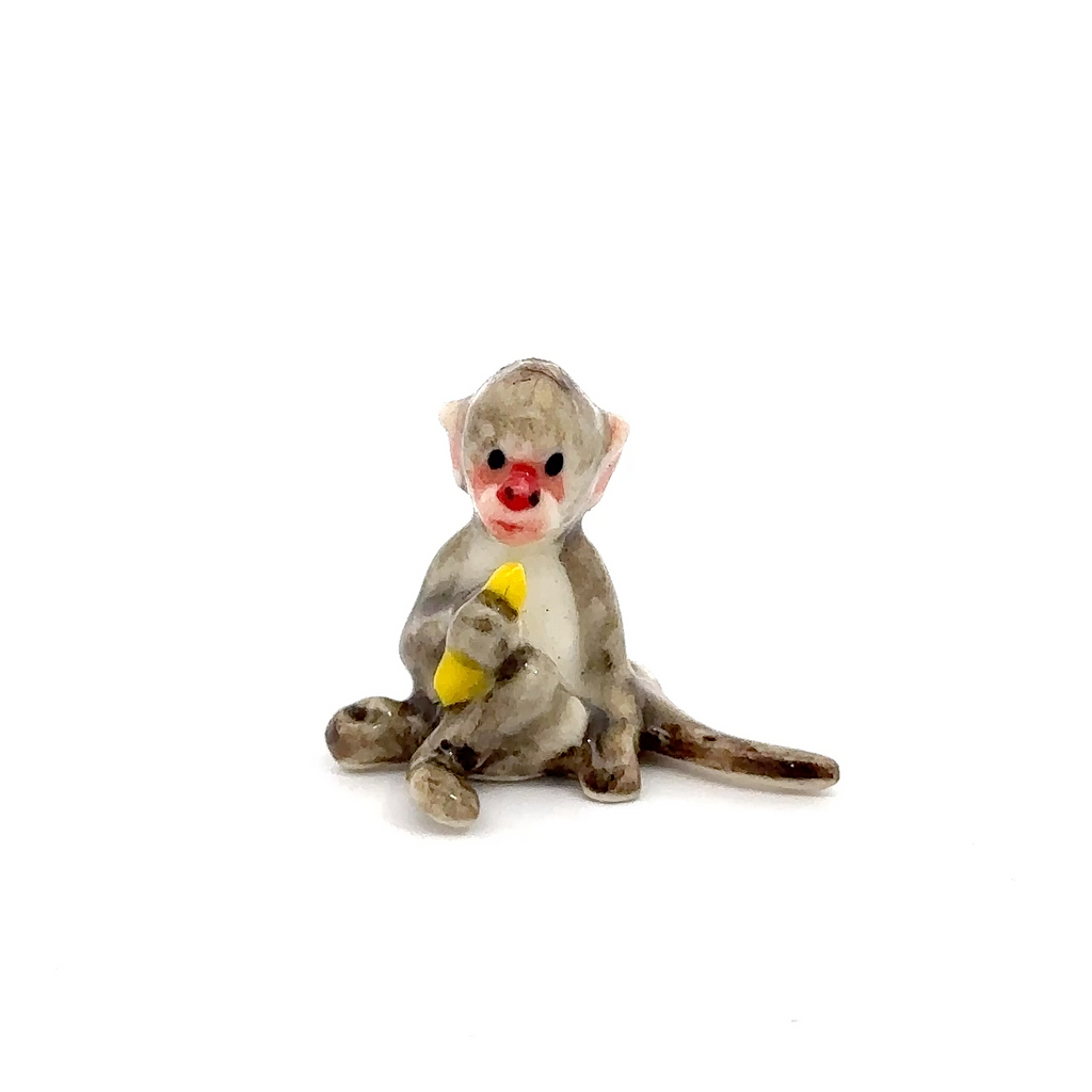 Adorable Mini Ceramic Animal Figurine – Porcelain Miniature Collectible Decor