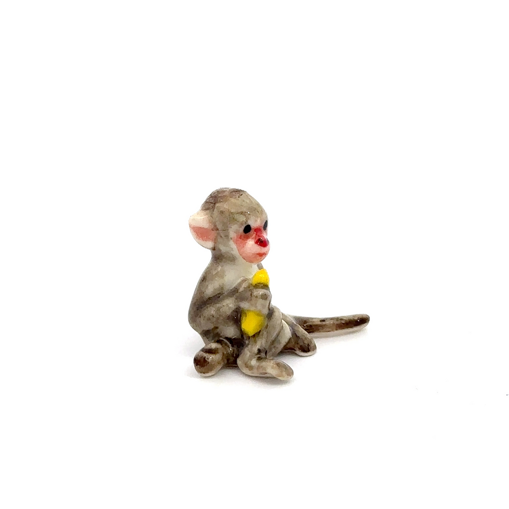 Adorable Mini Ceramic Animal Figurine – Porcelain Miniature Collectible Decor