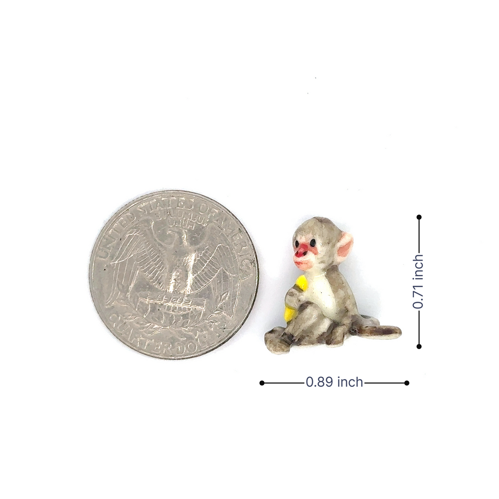 Adorable Mini Ceramic Animal Figurine – Porcelain Miniature Collectible Decor