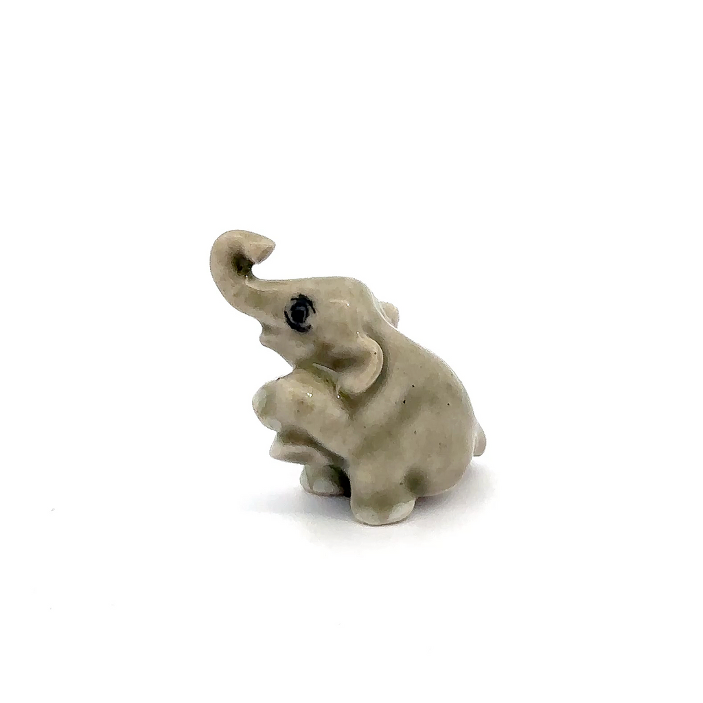 Adorable Mini Ceramic Animal Figurine – Porcelain Miniature Collectible Decor