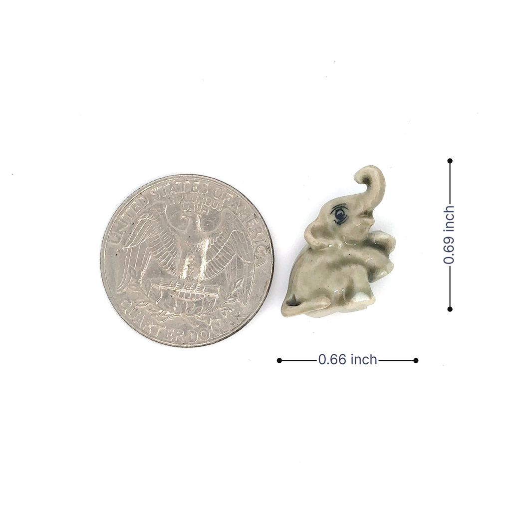 Adorable Mini Ceramic Animal Figurine – Porcelain Miniature Collectible Decor