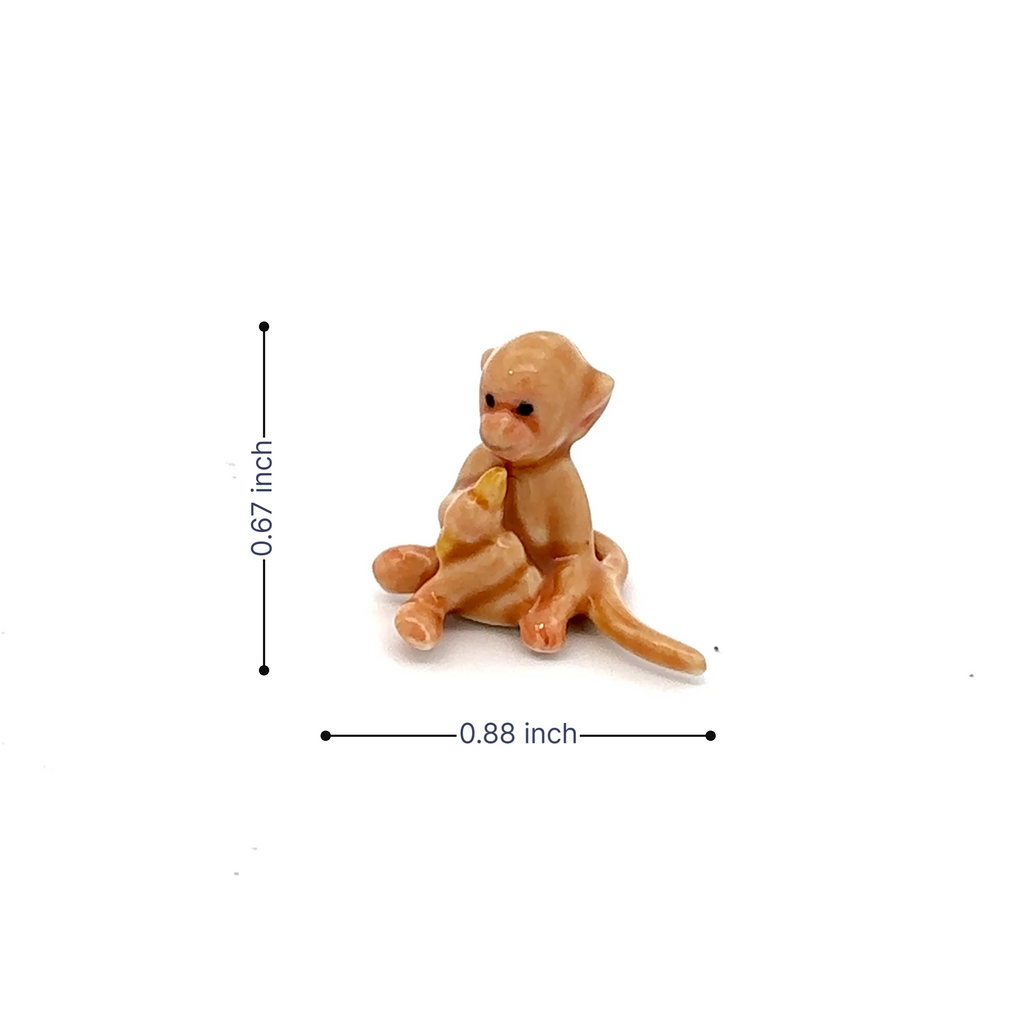 Adorable Mini Ceramic Animal Figurine – Porcelain Miniature Collectible Decor
