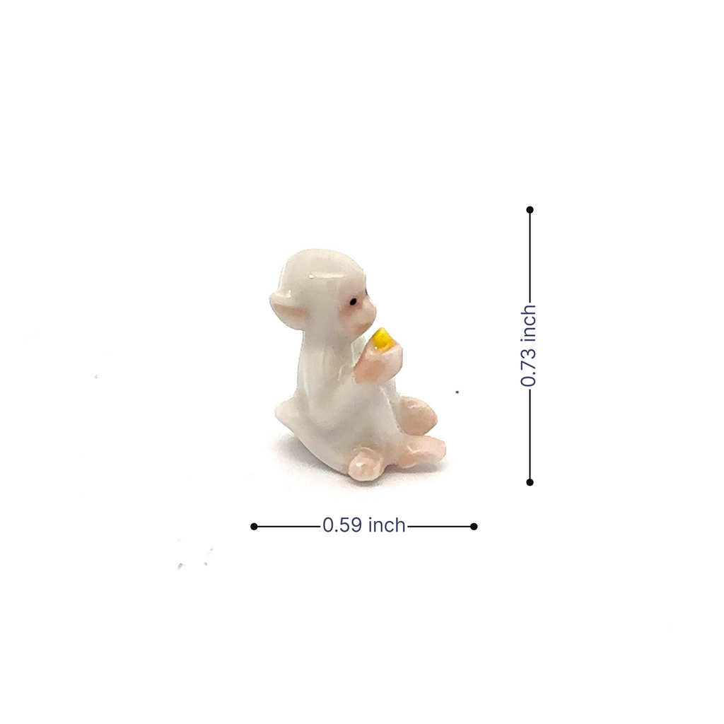 Adorable Mini Ceramic Animal Figurine – Porcelain Miniature Collectible Decor