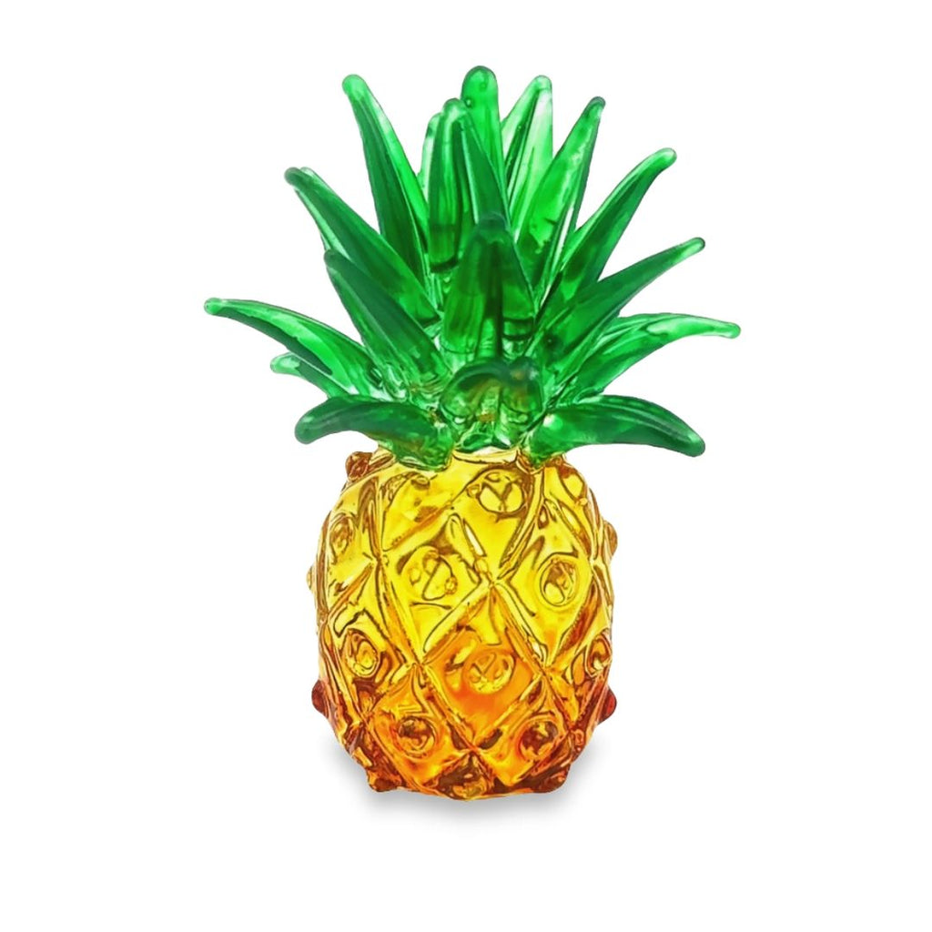 Hawaii Pineapple Handmade Blown Glass Figurines Art Collectible Tropical Gift