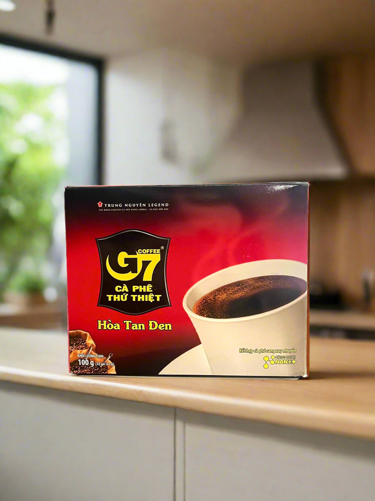 Trung Nguyen G7 Instant Pure Black Coffee - 15 Bags x 2g/ 50 Bags x 2g Grams VietsWay Seller